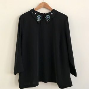 Eloquii | Embellished collar blouse | Size 18